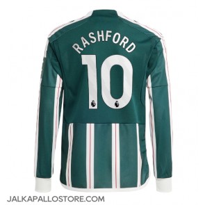 Manchester United Marcus Rashford #10 Vieraspaita 2023-24 Pitkähihainen